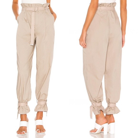 L'Acdemie Revolve The Virgil Pant in Khaki - Picture 2 of 10